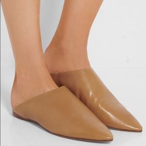 Acne Studios Amina Beige Leather Slides/Slip on 5